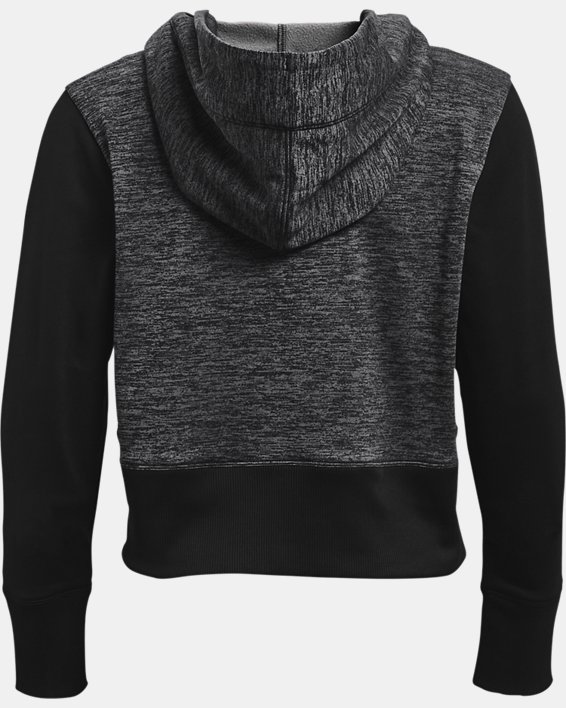 Women's Armour Fleece® Front Zip Hoodie, Black, pdpMainDesktop image number 5
